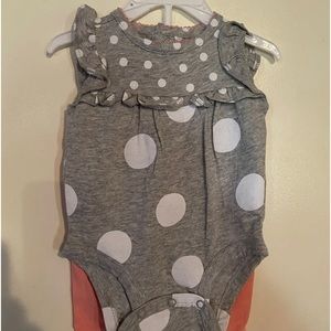 NWOT Carter's Baby Girl Polka Dot 2-pc Legging Set - 3M